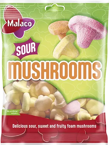 Malaco Sour Mushrooms 100g