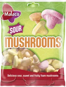 Malaco Sour Mushrooms 100g