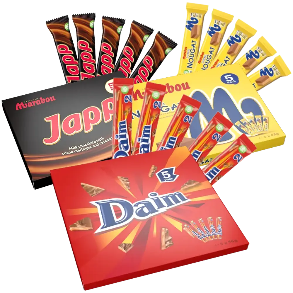 Marabou Mix - 3st 5-pack