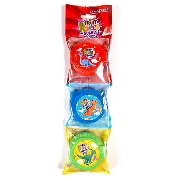 Fruit Rolls Bubble Gum 3-pack (3x18g)