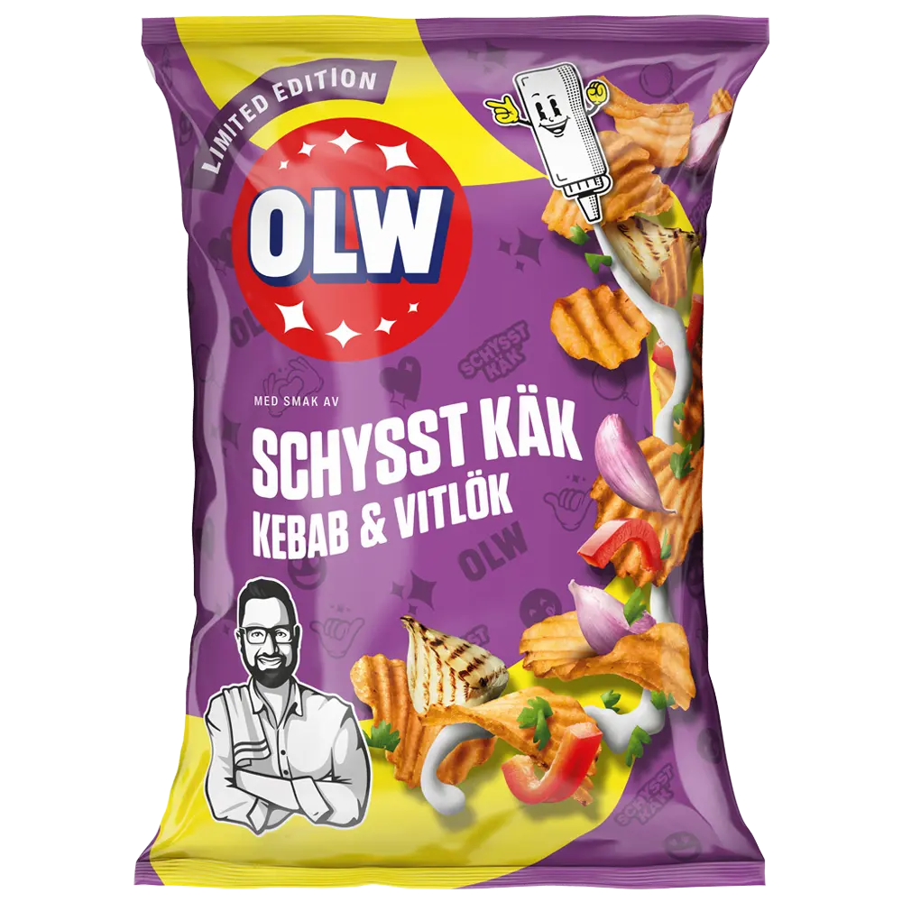OLW Schysst Käk Kebab & Vitlök 250g