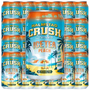 Halmstad Crush Ice Tea Peach 33cl x 24st