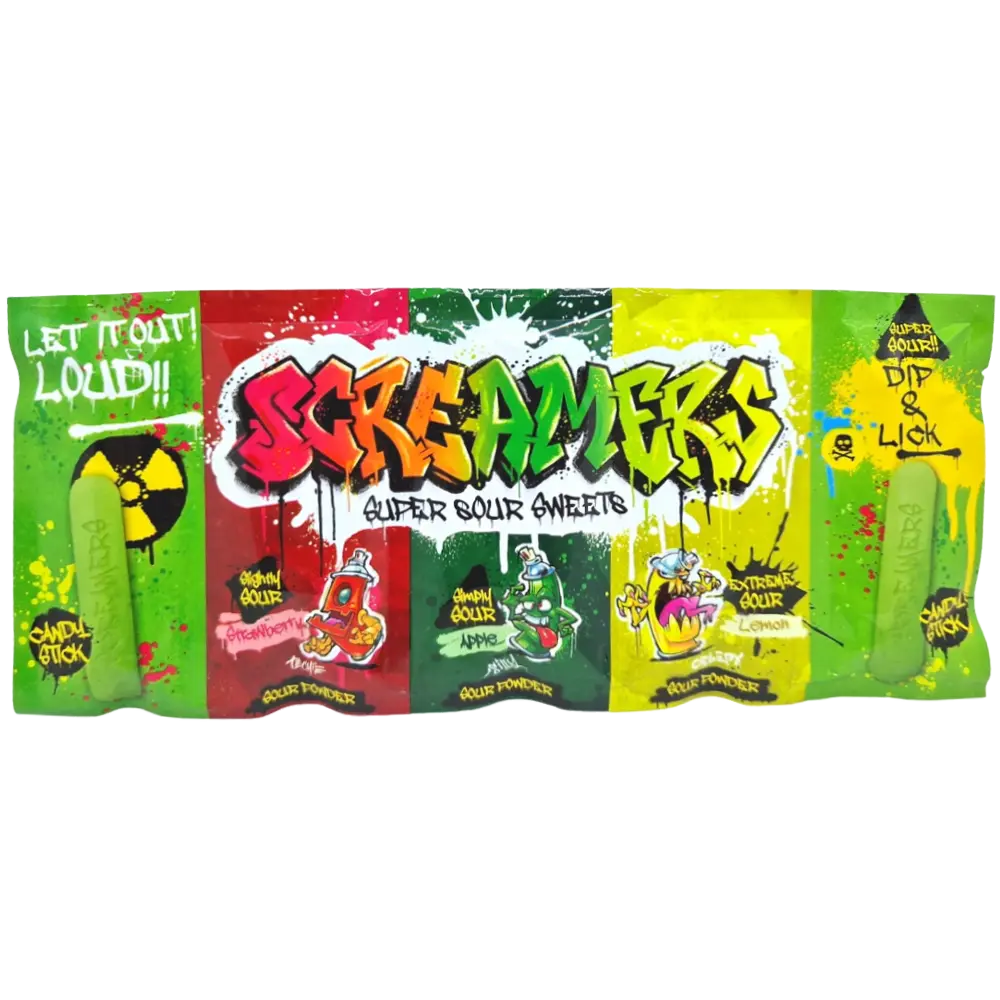 Screamers Super Sour - Dip & Lick 40g