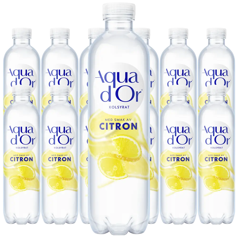 Aquador Citron Kolsyrad 50cl x 12st