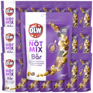 OLW Nötmix med Bär 200g x 18st