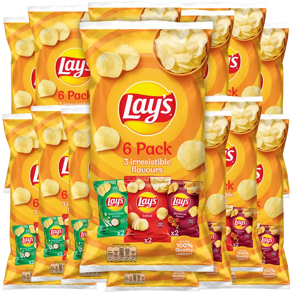 Lays 6-pack 165g x 14st