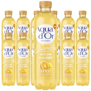 Aquador Apelsin/Mango Kolsyrad 50cl x 12