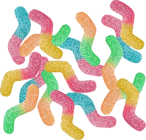 Trolli Sour Glowworms 1kg