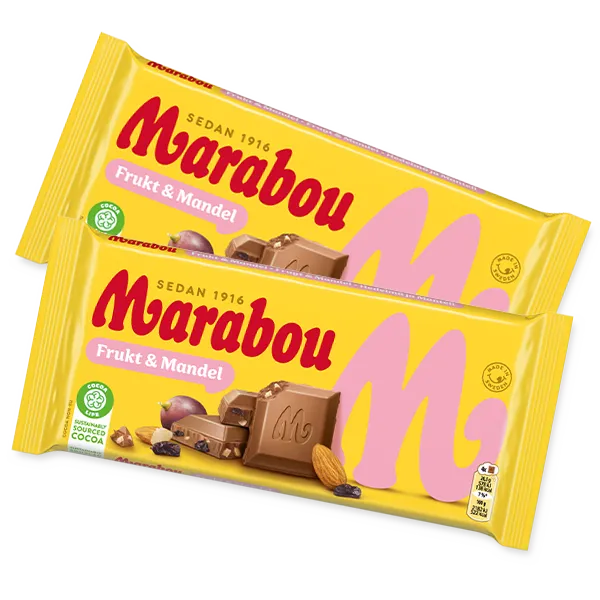 2st - Marabou Frukt & Mandel 200g