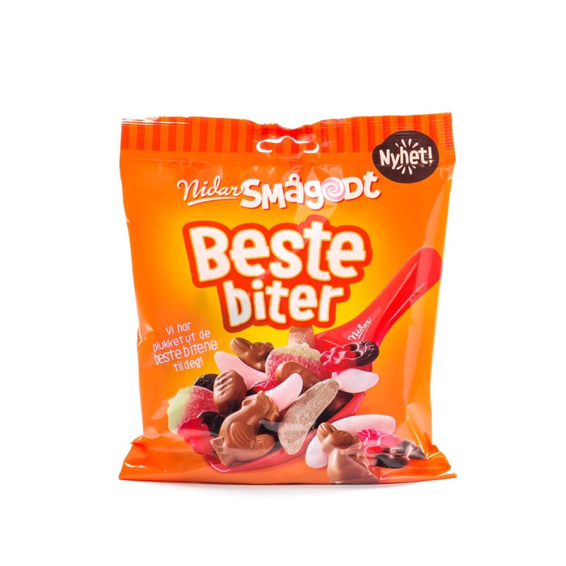 NIDAR SMÅGODT BESTE BITER 220g /