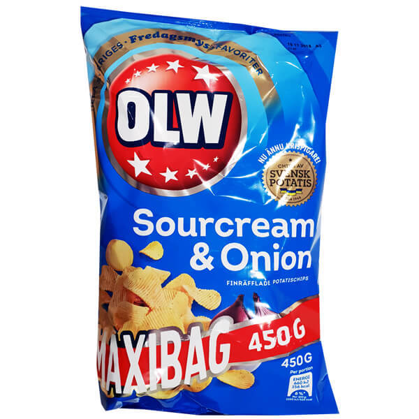 Sourcream & Onion 450g - Maxibag