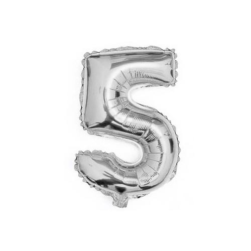SIFFERBALLONG SILVER 5 - 80-95 cm /
