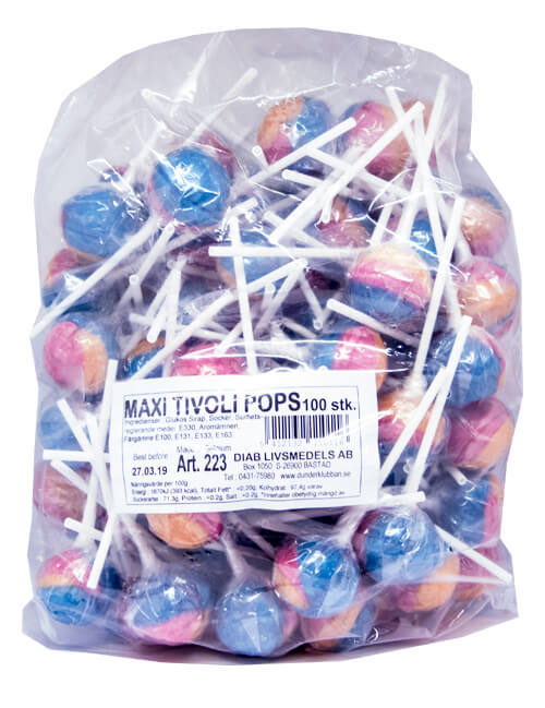 MAXI TIVOLI 100ST KLUBBOR (1,9KG) /