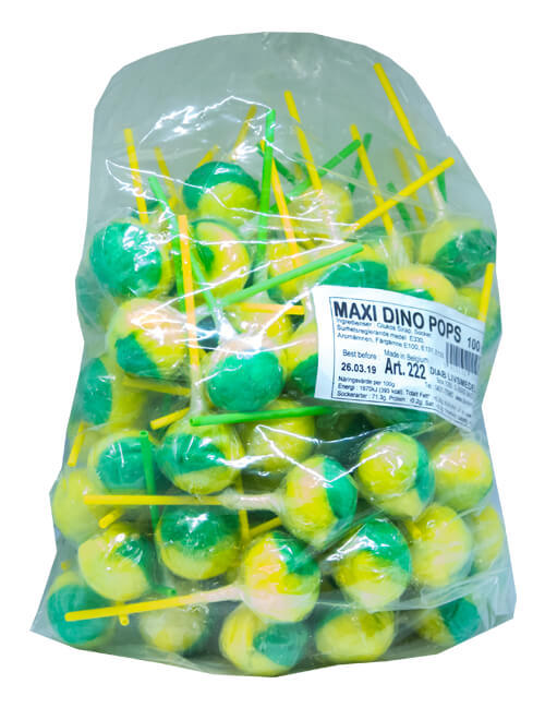 MAXI DINO 100ST KLUBBOR (1,9KG) /