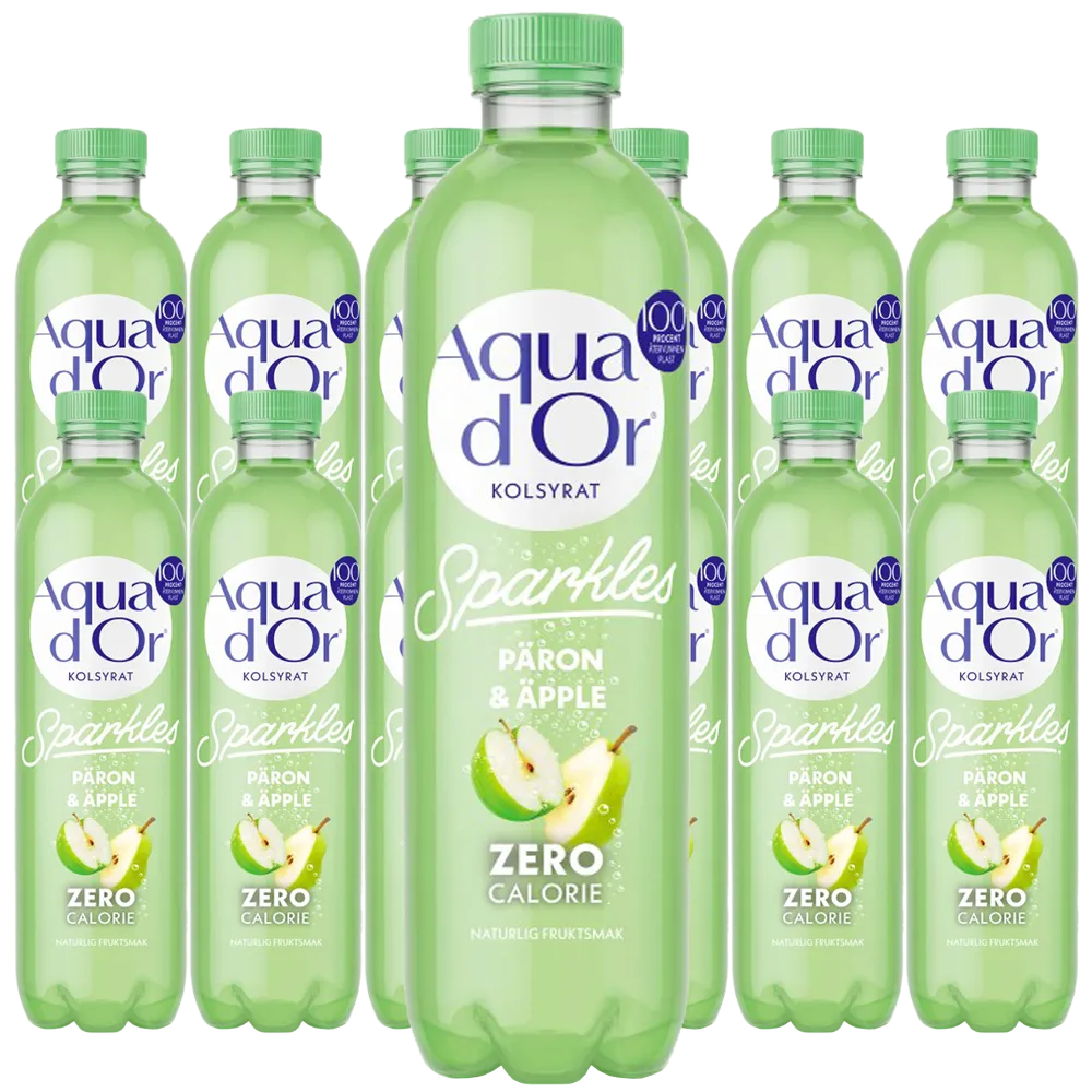Aquador Päron/Äpple Kolsyrad 50cl x 12