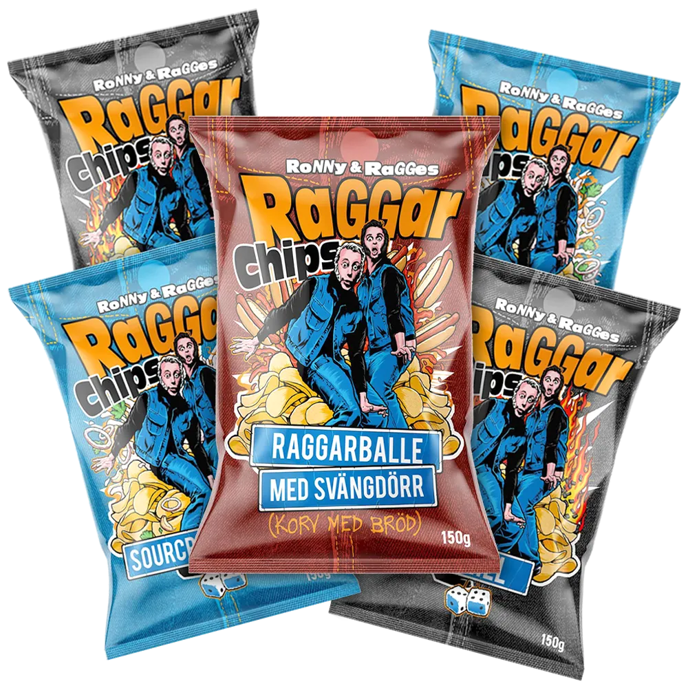 5st - Ronny & Ragge Raggarchips 150g
