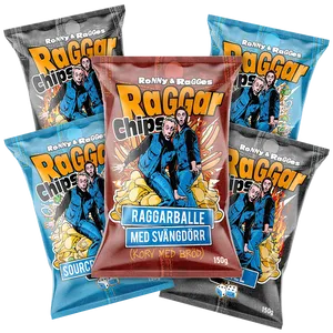 5st - Ronny & Ragge Raggarchips 150g