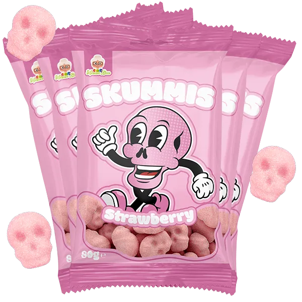 5st - Skummis Strawberry 80g