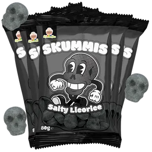 5st - Skummis Salty Licorice 80g