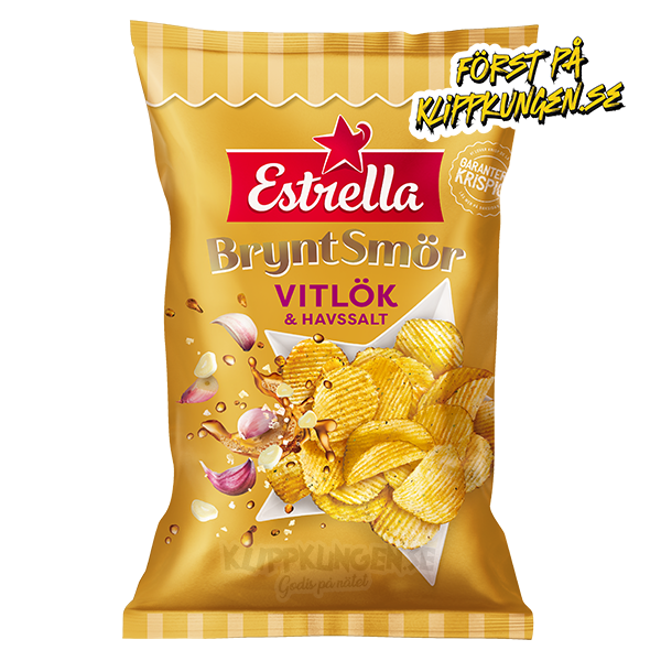 Estrella Brynt Smör Vitlök&Havssalt 175g