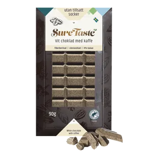 Sure Taste Vit Choklad med Kaffe 90g