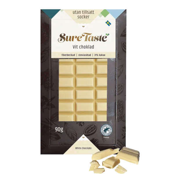 Sure Taste Vit choklad 90g