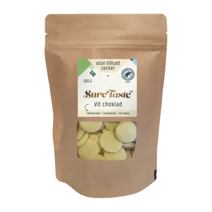 Sure Taste Chokladpellets Vit 300g