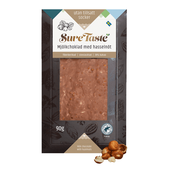Chokladkaka Hasselnöt 90g