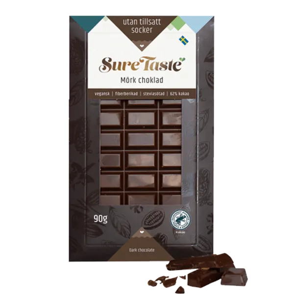 Sure Taste Chokladkaka Mörk Choklad 90g