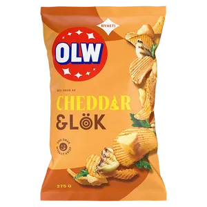 OLW Cheddar & Lök 275g