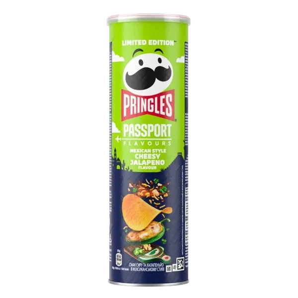 Pringles Mexican Cheesy Jalapeno 165g