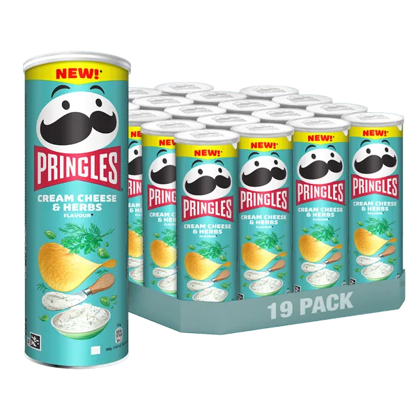 Pringles Cream Cheese & Herbs 19 x 165g