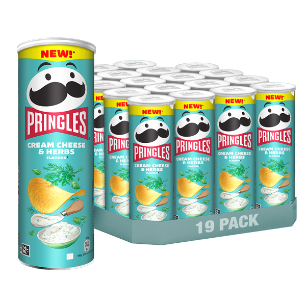 Pringles Cream Cheese Herbs 19 x 165g | Sortiment | Gottegrisen
