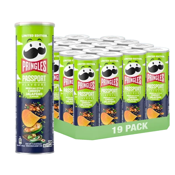 Pringles Mexican Cheesy Jalapeño 19x165g
