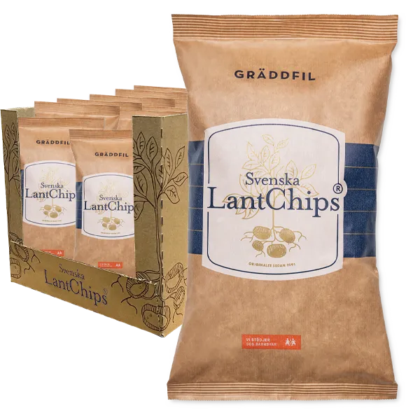 Lantchips Gräddfil 10st x 200g