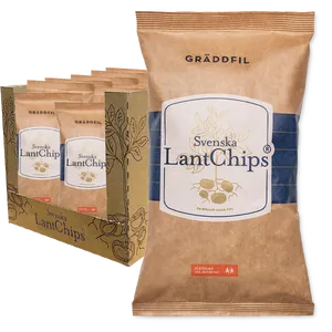 Lantchips Gräddfil 10st x 200g