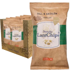 Lantchips Dill Räfflade 10st x 200g