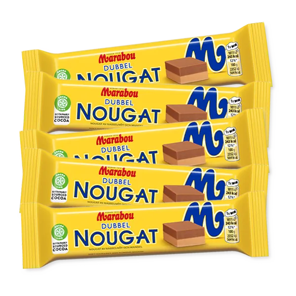 5st - Marabou Dubbelnougat 43g