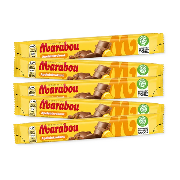 5st - Marabou Apelsinkrokant 43g