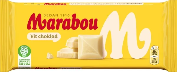 Marabou Vit Choklad 180g
