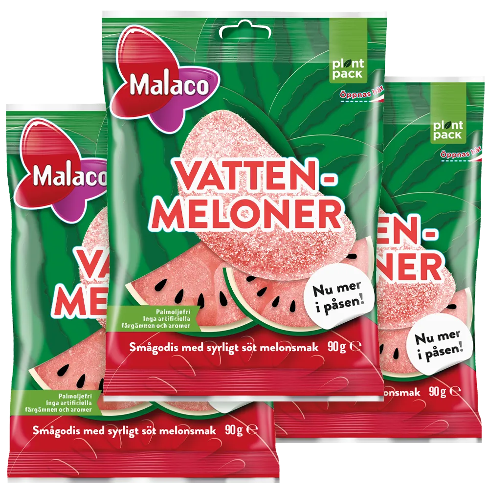 3st - Malaco Vattenmelon 90g