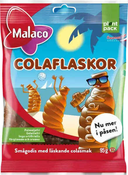 3st - Malaco Colaflaskor 95g