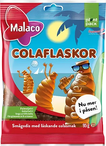 3st - Malaco Colaflaskor 95g