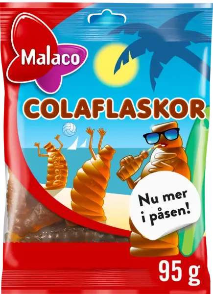 3st - Malaco Colaflaskor 95g