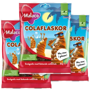 3st - Malaco Colaflaskor 95g
