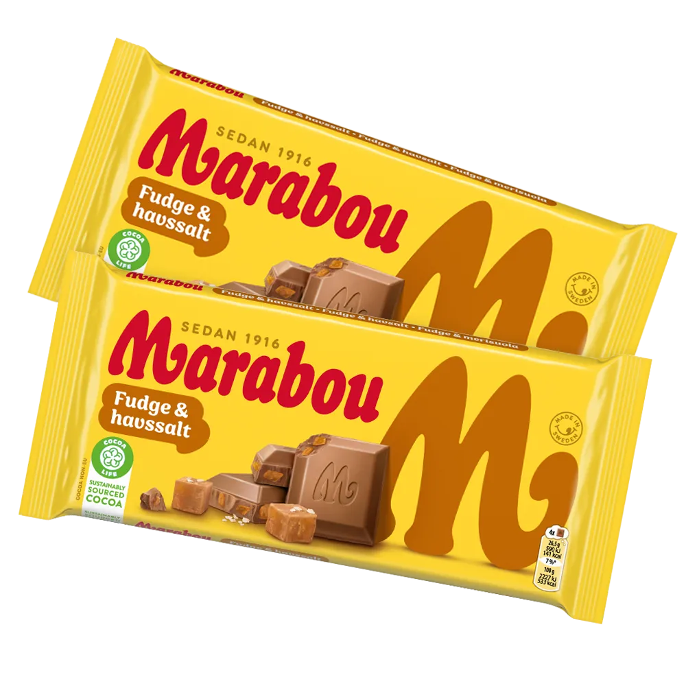 2st - Marabou Fudge & Havssalt 185g