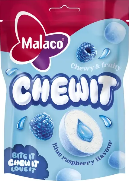 Malaco Chewit Blue Raspberry 115g