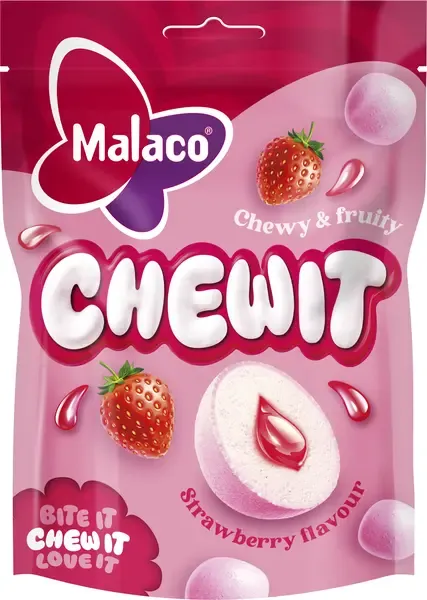 Malaco Chewit Strawberry 115g