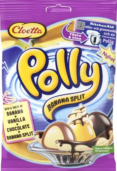 Polly Banana Split 150g