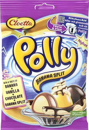 Polly Banana Split 150g